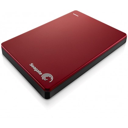 Seagate Backup Plus Slim 1TB Portable External Hard Drive with 200GB of Cloud Storage (Red)  