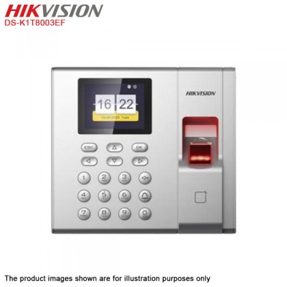 Hikvision DS-K1T8003EF Time Attendance & Door Access Control Terminal - Fingerprint & Card Hikvision DS-K1T8003EF Time Attendance & Door Access Control Terminal - Fingerprint & Card