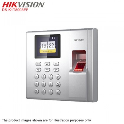 Hikvision DS-K1T8003EF Time Attendance & Door Access Control Terminal - Fingerprint & Card Hikvision DS-K1T8003EF Time Attendance & Door Access Control Terminal - Fingerprint & Card