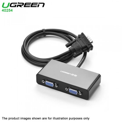 UGREEN 40254 VGA Monitor Y Splitter Cable Adapter HD15 M/2xF 3ft/1m - up to 1080P