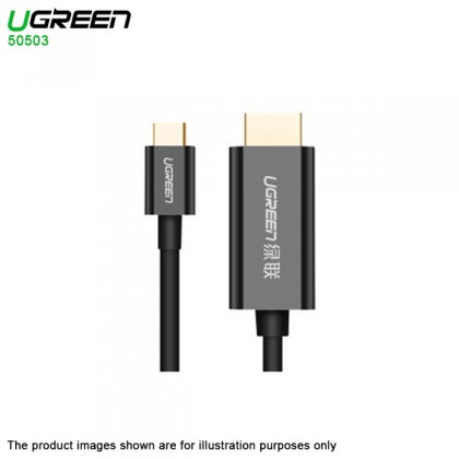 UGreen (50503) 1.5 Meter Type-C To HDMI Cable with 4Kx2K@30Hz, 1080P@60Hz/50Hz/24Hz resolution for S8/S9/MACBOOK/ENVY13 UGreen (50503) 1.5 Meter Type-C To HDMI Cable with 4Kx2K@30Hz, 1080P@60Hz/50Hz/24Hz resolution for S8/S9/MACBOOK/ENVY13