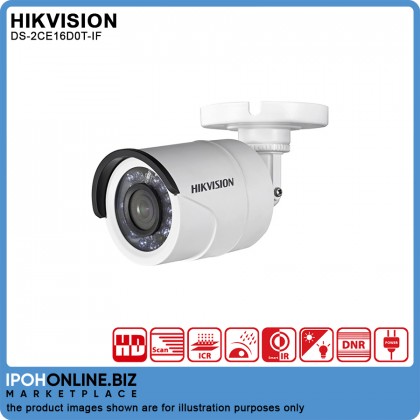 Hikvision DS-2CE16D0T-IF 2MP 1080P 3.6MM IR Bullet Camera