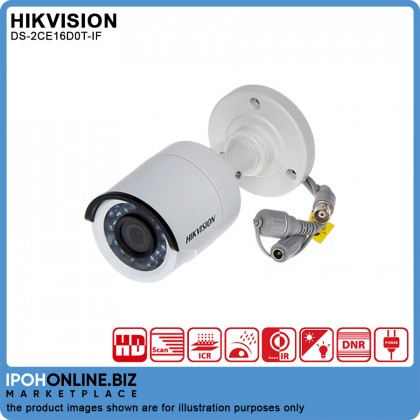 Hikvision DS-2CE16D0T-IF 2MP 1080P 3.6MM IR Bullet Camera