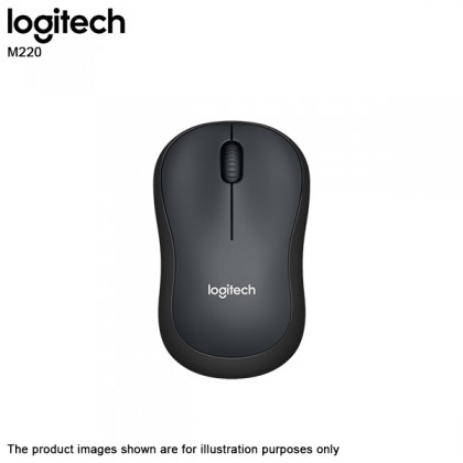 Logitech M220 Silent Wireless Noiseless Mouse Grey