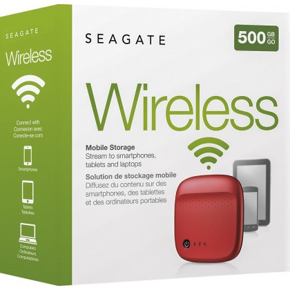 Seagate Wireless Mobile Storage 500GB - RED
