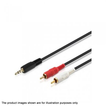 Jian Yu 1.5M 3.5MM Audio 2RCA Cable Jian Yu 1.5M 3.5MM Audio 2RCA Cable
