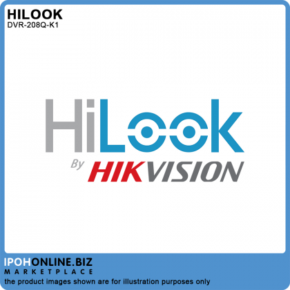 Hikvision HiLook DVR-208Q-K1 8 Channel 4MP HDTVI HDCVI AHD CVBS Turbo HD Hybrid CCTV DVR - DS-7208HQHI-K1