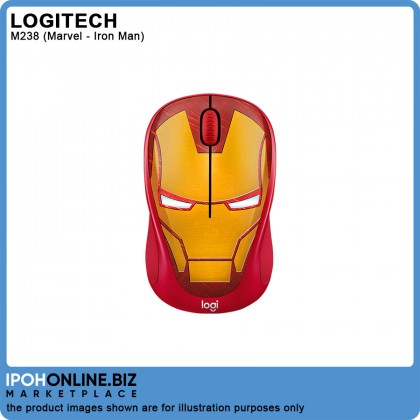 Logitech M238 MARVEL Collection Wireless Mouse - Iron Man