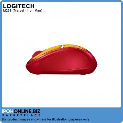 Logitech M238 MARVEL Collection Wireless Mouse - Iron Man
