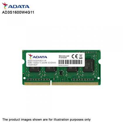ADATA DDR3 1600 4GB SODIMM Notebook RAM