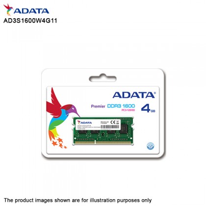 ADATA DDR3 1600 4GB SODIMM Notebook RAM