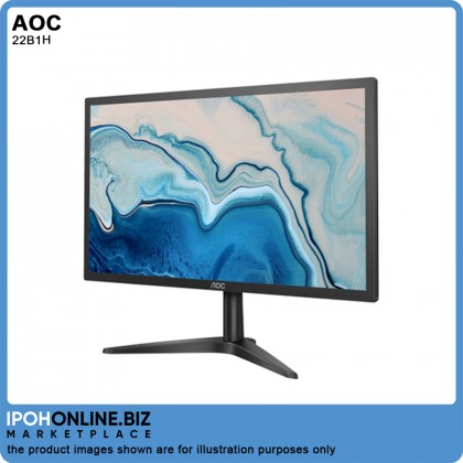 AOC 22B1H 21.5 inch FHD VGA HDMI Flicker FREE LED Monitor