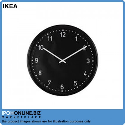 IKEA BONDIS Wall Clock Black FOC 1pc AA 1.5V Battery