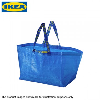IKEA FRAKTA Carrier Bag Large Blue Multipurpose Waterproof for Groceries/Laundry/Beach