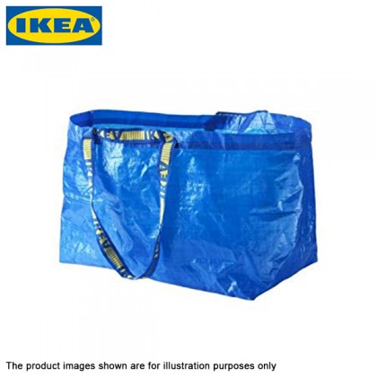 IKEA FRAKTA Carrier Bag Large Blue Multipurpose Waterproof for Groceries/Laundry/Beach-2PCS