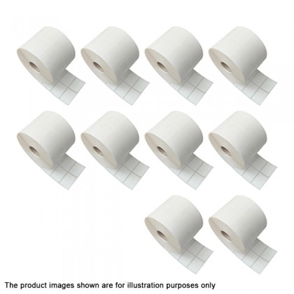 10 Rolls 35mm x 25mm 2UP Blank Barcode Label Sticker (4000 pcs Per Roll)