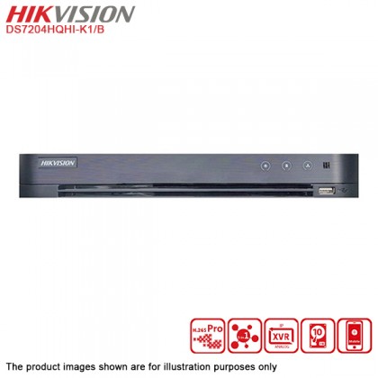 Hikvision 4 Channel Turbo HD Balun DVR + Hikvision 2MP IR Bullet Camera x 4 + 12V 1A Power Adapter + 1TB CCTV Hard Drive + FOC Hikvision Video Baluns Package