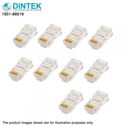 (10PCS) DINTEK CAT5e RJ45 Network Plug