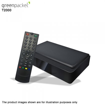GreenPacket T2000 DVB-T2 DTT Decoder Malaysia TV - Free Lifetime Subscription SIRIM & MCMC Certified