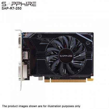 SAPPHIRE RADEON R7 250 4GB DDR3 HDMI DVI VGA 512SP PCI-E AMD GAMING Graphic Card