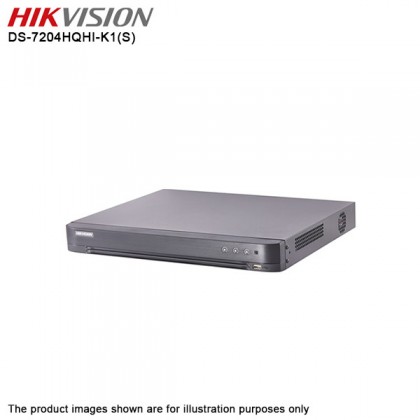 Hikvision DS-7204HQHI-K1(S) 4 Channel Audio over Coax Turbo HD 4MP CCTV DVR