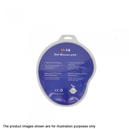 PREMIUM H-18 Reduction of Fatigue Supreme Gel Mouse Pad + Wrist Rest
