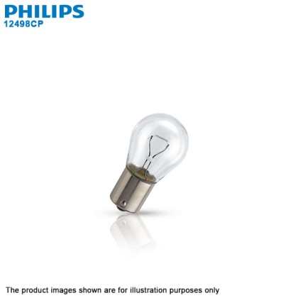 (10 PCS) 1 Box PHILIPS 12498CP P21W Conventional 12V 21W BA15s Light Bulb