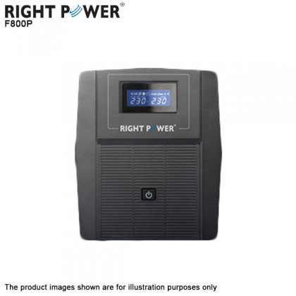 Right Power PowerTank F800P (800VA) UPS Backup Battery - USB edition Communication Port