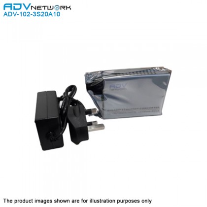 ADV 102-3S20A10 Single-Mode Dual Fiber Media Converter - 1310nm SC