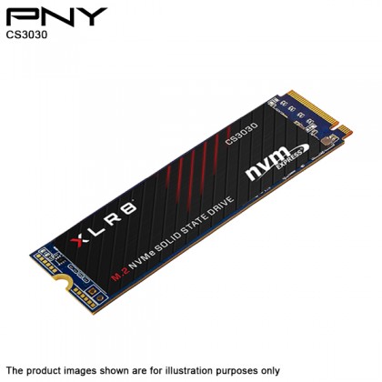 PNY XLR8 CS3030 M.2 2280 NVME PCIE GEN 3X4 500GB SSD - For Gamers PNY XLR8 CS3030 M.2 2280 NVME PCIE GEN 3X4 500GB SSD - For Gamers