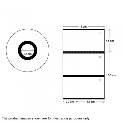 1 Roll 80mmx45mm Label Tag Card 230gms With Punch Hole And Black I-Mark (500pcs per roll) 1 Roll 80mmx45mm Label Tag Card 230gms With Punch Hole And Black I-Mark (500pcs per roll)