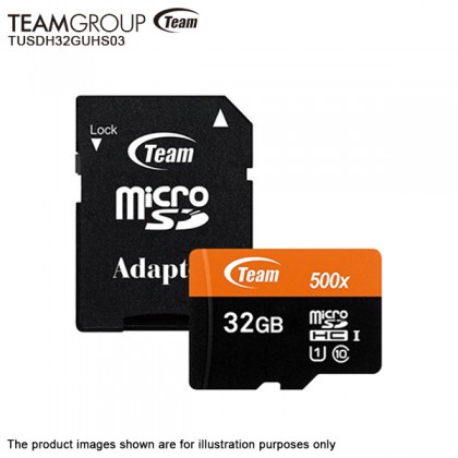 TeamGroup 32GB Class 10 80MBs Read Micro SD Card with Adapter