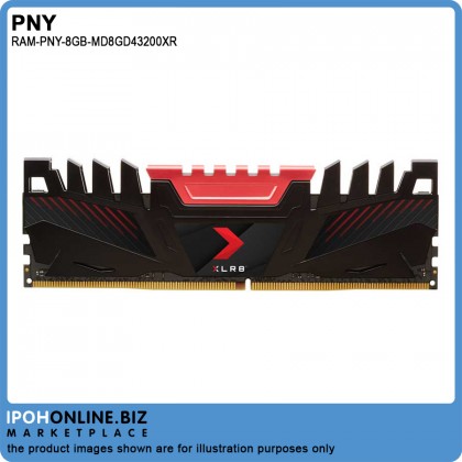 PNY XLR8 8GB 3200 DDR4 3200Mhz Desktop RAM PNY XLR8 8GB 3200 DDR4 3200Mhz Desktop RAM