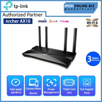 TP-LINK Archer AX10 AX1500 Next-Gen Wi-Fi 6 Router