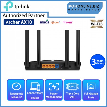 TP-LINK Archer AX10 AX1500 Next-Gen Wi-Fi 6 Router