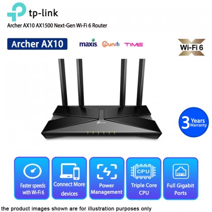 TP-LINK Archer AX10 AX1500 Next-Gen Wi-Fi 6 Router