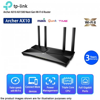 TP-LINK Archer AX10 AX1500 Next-Gen Wi-Fi 6 Router