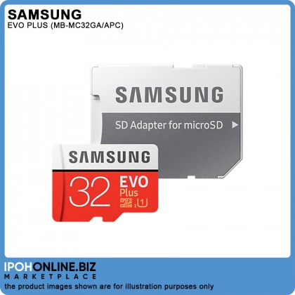 Samsung EVO Plus 32GB 95R/20W Class 10 FHD MicroSD Memory Card With SD Adapter