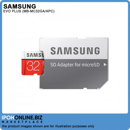 Samsung EVO Plus 32GB 95R/20W Class 10 FHD MicroSD Memory Card With SD Adapter