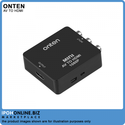 Onten Mini AV To HDMI Video Converter Box 1080P HD Video HDMI To CVBS+Audio 720P/1080P Onten Mini AV To HDMI Video Converter Box 1080P HD Video HDMI To CVBS+Audio 720P/1080P