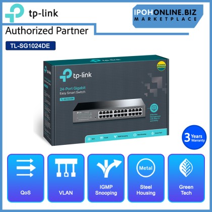 TP-LINK TL-SG1024DE 24-Port Gigabit Easy Smart Network Switch
