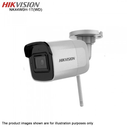 Hikvision NK44W0H-1T(WD) 4 Channel HD Wi-Fi NVR + 4 x 4MP H.265 Bullet WiFi Camera Kit