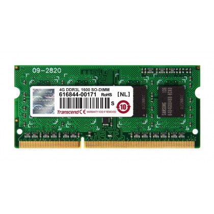 Transcend 4GB 1600MHz DDR3L 1600 Low Voltage SODIMM PREMIUM RAM