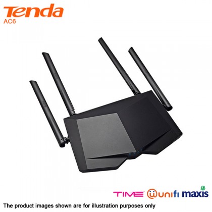 TENDA AC1200 AC6 Dual Band Wireless Router 4X5DBI Wi-Fi For Unifi TIME Maxis