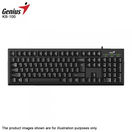 Genius KB-100 Value Wired USB Desktop Keyboard