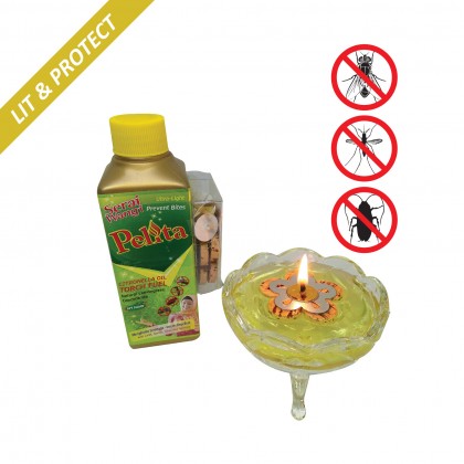 Serai Wangi Pelita Citronella Oil Torch Fuel Repellant Natural Lemongrass Concentrate 300ml