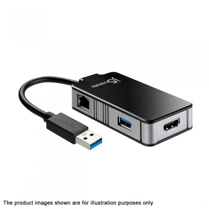 J5CREATE USB 3.0 Multi-Adapter VGA & Gigabit Ethernet (JUA370)
