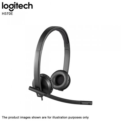 Logitech H570E USB Headset Stereo With Noise-Cancelling Mic