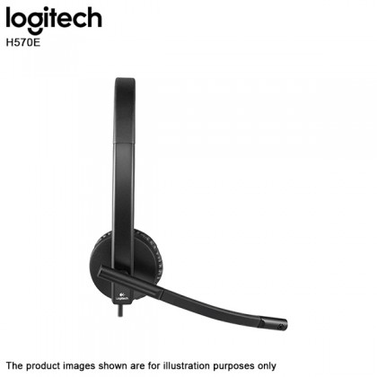 Logitech H570E USB Headset Stereo With Noise-Cancelling Mic