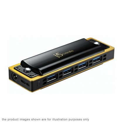 J5 Create JUH345BE Harmonica USB 3.0 4-Port HUB - Black